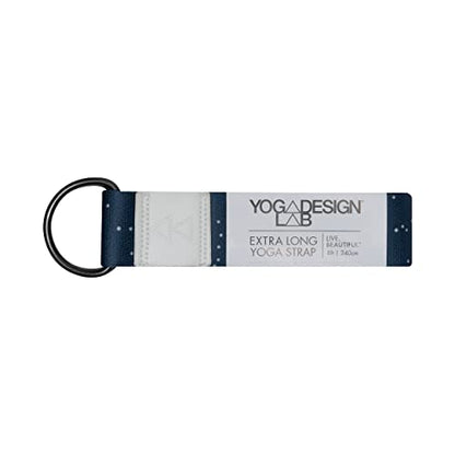 yogadesignlab | The Yoga Strap | Luxurious, Extra Long, Super Soft, Eco Printed | Studio Quality, Adjustable | Safely Stretch Further and Hold Longer | 8 ft Long - color: Celestial, size: 240cm