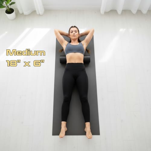 Fitizen Foam Roller – Muscle Massage Rehab Stiff Back Pain Physical Therapy Deep Tissue Firm Exercise Equipment Home Gym Stress Yoga Pilates for The Fit Citizen by FitNation - style: Medium - 18 x 6 inches