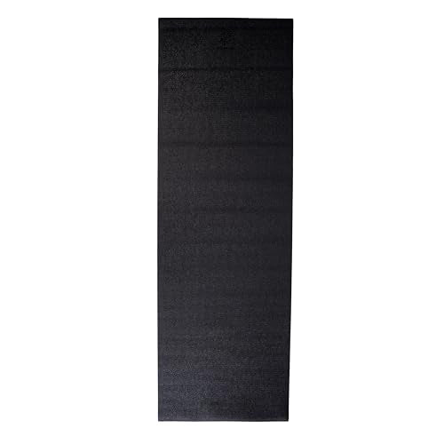 Ascend 6mm Thick Yoga Mat, 72x24in - color: Black - Solid
