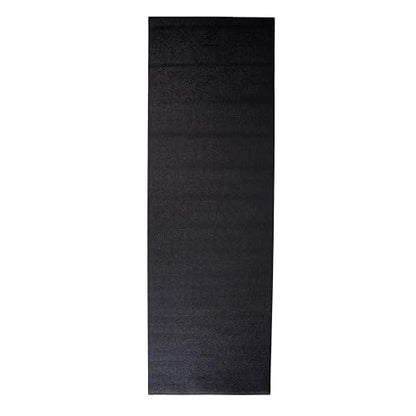 Ascend 6mm Thick Yoga Mat, 72x24in - color: Black - Solid