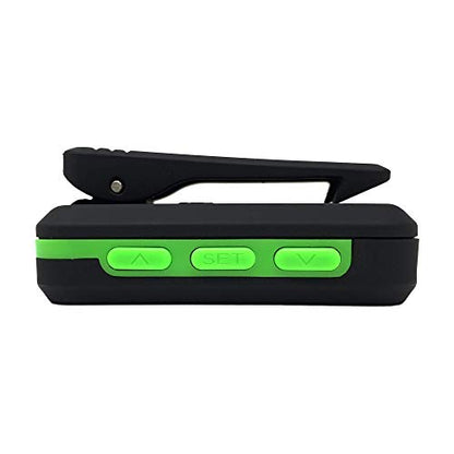 Gymboss Plus Interval Timer and Stopwatch and Gymboss Strap - Bundle (Black with Green Buttons) - color: Black / Green