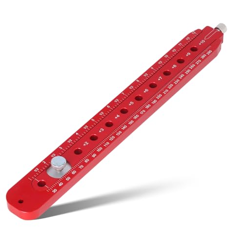 Woodworking Compass Scriber, Woodworking Circle Ruler Aluminium Alloy Adjustable Woodworking Circular Drawing Tool for Carpenter Tool