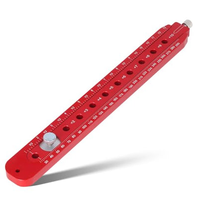 Woodworking Compass Scriber, Woodworking Circle Ruler Aluminium Alloy Adjustable Woodworking Circular Drawing Tool for Carpenter Tool