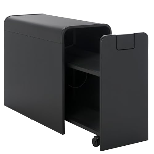 SEI Furniture - Sidekick Sport Equipment Rolling Rack - Transitional Design, Black Metal and Wood - Ideal for Bedroom, Living Room (HZ0122) - color: Black
