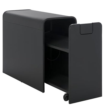 SEI Furniture - Sidekick Sport Equipment Rolling Rack - Transitional Design, Black Metal and Wood - Ideal for Bedroom, Living Room (HZ0122) - color: Black