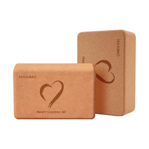 Cork Yoga Block, High Density Non-Slip Support Blocks for Balance, Dance, Pilates, Fitness Training - color: POI57