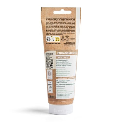 PEBEO Origin Acrylics 120ml Matte Acrylic Paint, Buff Titanium | Warm unbleached neutral for toned grounds and gentle mixes - matte high-viscosity acrylic in a 120ml eco-tube. - color: Buff Titanium