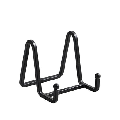 Plate Holder Easel Display Stand - 3 inch Metal Plate Stands for Display - Tabletop Picture Stand - Black Iron Easels for Display Pictures | Photo Frames | Book | Decorative Plates | Plaque - 4 Pack - size: 3 inch (4 pack)