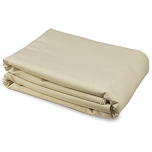 Creative Mark Unprimed Cotton Duck Deluxe Canvas - #10 15oz Folded Canvas - 96" x 6 Yards - Bulk Un-Stretched Duck Canvas Fabric for Artists - color: 15oz, size: 96" x 6 Yards