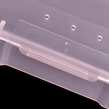 4Pcs Transparent Storage Boxes For Nail Tool Professional Pedicure Manicure Tools Set Plastic Nail Art Tool Box Storage Case Nail Supplies, Pink - color: 4PCS Pink
