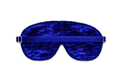 Handmade Opulence Yoga Eye Pillow - Weighted Flaxseed Fill, Unscented, Satin & Velvet, Adjustable Strap - Ideal for Meditation & Restful Sleep - Fuchsia Garden - TEMF-FG - color: Fuchsia Garden