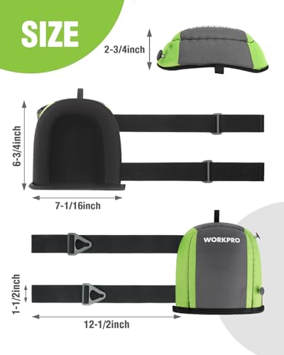 WORKPRO Garden Knee Pads For Unisex Adult - color: Green