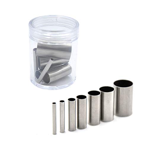 Clay Cutters,7Pcs Hole Hollow Punch Cutter Set Stainless Steel Indentation Round Circle Shape Cutters Mold Ceramics Dotting Baking Mold Cutter Punch Tools for Clay Pottery Craft with Storage Case(B2) | Stainless Steel Indentation Round Circle Shape Cutter