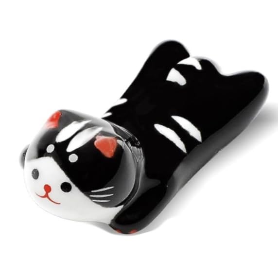 Oblique Calligraphy Pen Set Moon Palace Sumi Ink: Copperplate Pen, Glass Inkwell, Dip Pen Ink Well, Nikko G Nib, Pen Rest, Nib Tin Organizer (Oblique Pen Set w/Black Cat Rest) - style: Oblique Pen Set w/ Black Cat Rest