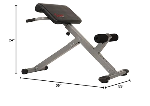 Sunny Health & Fitness Multi-Function Roman Chair - color: Sliver