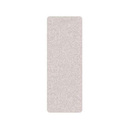 WeGym Yoga Mat, 4 mm Cushioned Non-Slip for Yoga, Pilates and Home Workouts - color: Stone Graffiti, style: Suede