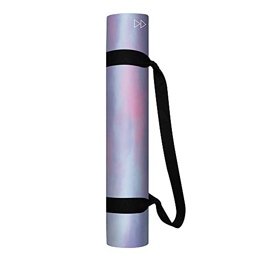 YOGA DESIGN LAB | The Combo Yoga Mat | 2-in-1 Mat+Towel | Eco Luxury | Ideal for Hot Yoga, Power, Bikram, Ashtanga, Sweat | Studio Quality | Includes Carrying Strap! - color: Breathe, size: 5.5mm
