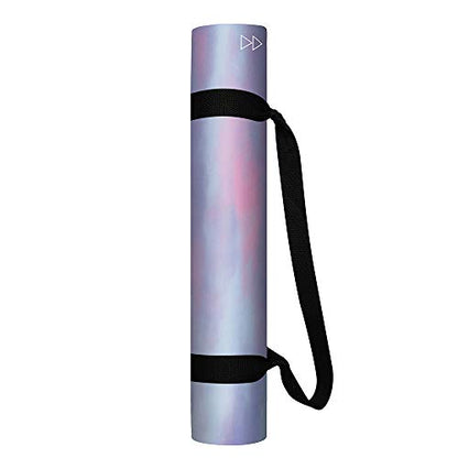 YOGA DESIGN LAB | The Combo Yoga Mat | 2-in-1 Mat+Towel | Eco Luxury | Ideal for Hot Yoga, Power, Bikram, Ashtanga, Sweat | Studio Quality | Includes Carrying Strap! - color: Breathe, size: 5.5mm