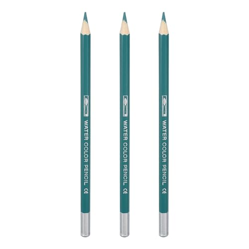 PATIKIL Watercolor Pencils, Hole Blue Color Pencil Set Sketch Coloring Drawing Colored Pencils Bulk Artist Drawing Supplies for Adult Coloring Book Blending, 3 Pcs - color: Hole Blue