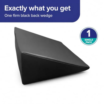 Physical Therapy/Massage Table Positioning Back Wedge 22" x 20" x 10" (Firm Wedge, Black) - color: Black, size: Firm Wedge