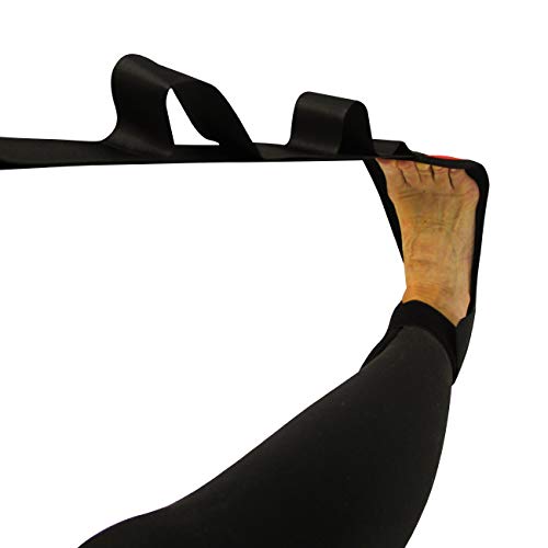 Trademark Innovations Foot Strap Leg Stretching Strap for Hamstring, Ankle, Calf Exercises