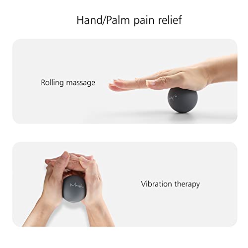 2" Mini Massage Ball, 5 Speeds Vibrating Massage Roller Ball for Palm, Hand, Foot, Leg, Neck, Back, Trigger Point Muscle Therapy Ball for Myofascial Release, Plantar Fasciitis Relief, Blue - color: Blue