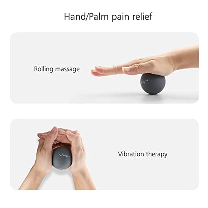 2" Mini Massage Ball, 5 Speeds Vibrating Massage Roller Ball for Palm, Hand, Foot, Leg, Neck, Back, Trigger Point Muscle Therapy Ball for Myofascial Release, Plantar Fasciitis, Purple - color: Purple