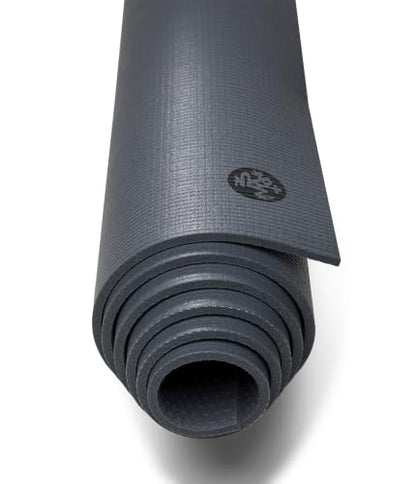 Manduka PRO Yoga Mat - 6mm | Lifetime Durability | Hygienic Construction | Premium Studio Quality | Teacher Approved - color: Black Thunder, size: 71" x 26"
