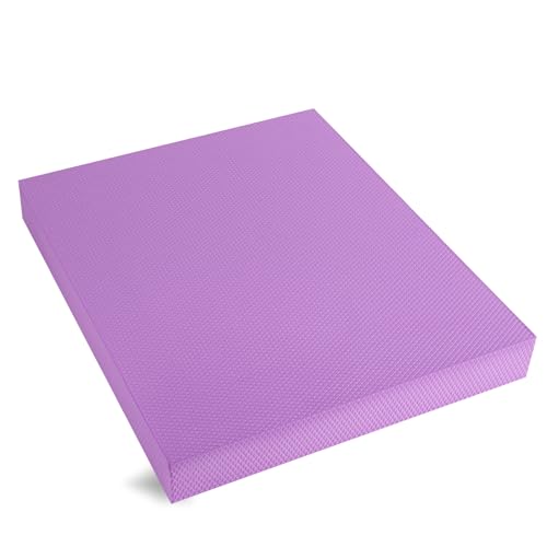 Balance Pad – Stability Trainer for Balance, Stretching, Physical Therapy, Exercise, Mobility, Rehabilitation and Core Training Non-Slip Closed Cell Foam Premium Balance Pad Knee Pad - color: Purple