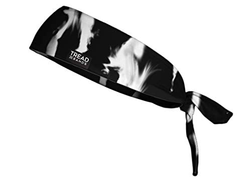 TreadBands All Terrain Tieback Non Slip Headband - Designs. Guaranteed to Stay in Place, Keeps Sweat Out of Your Eyes, Patented Grip Technology. - color: Designs - Smoky Ghost