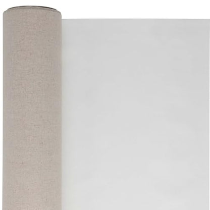 Centurion Deluxe Professional Oil Primed Linen Canvas Roll 54" x6 yd - Medium 11 oz. Weight Linen Canvas, Non-Absorbent, Enhanced Oil Primed Roll with Excellent Color Retention - size: 54 in x 6 yard