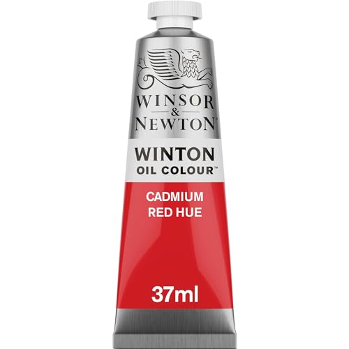 Winsor & Newton Winton Oil Color, 37ml Tube, Cadmium Red Hue | High-quality pigments, Durable, Lightfast, Permanent, Uniform Consistency, Great Pigment Load - color: Cadmium Red Hue, size: 1.25 Fl Oz (Pack of 1), style: 1.25-oz Tube