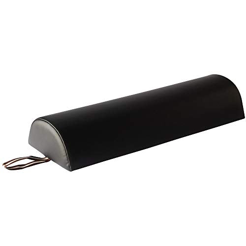 9"x26" Semi-round Massage Bolster -Black - color: Black, size: 1 count (pack of 1)