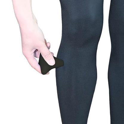 Manual Trigger Point Massage Tool Small Massager Ball 3″×2.6″ Black - color: Black