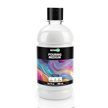 16.9 fl oz (500 mL) Acrylic Pouring Medium | Improves Flow and Consistency for Fluid Art - size: 16.9 Fl Oz (Pack of 1)