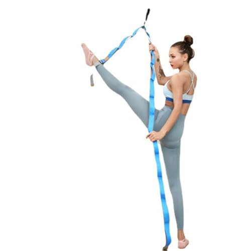 12 Loops Yoga Straps Stretching Strap Non-Elastic Band for Pilates Flexibility Exercise Gymnastics Strength Training Gym