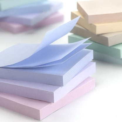 Sticky Notes 3x3 in, 8 Pads, Pastel Colors, 80 Sheets/Pad, Total 640 Sheets | Self-adhesive Sticky Notes - color: 8 Pads 3x3 in Pastel Colors Sticky Notes