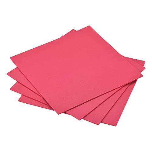 uxcell Red EVA Foam Sheets 10 x 10 Inch 3mm Thickness for Crafts DIY Projects, 4 Pcs - color: Red