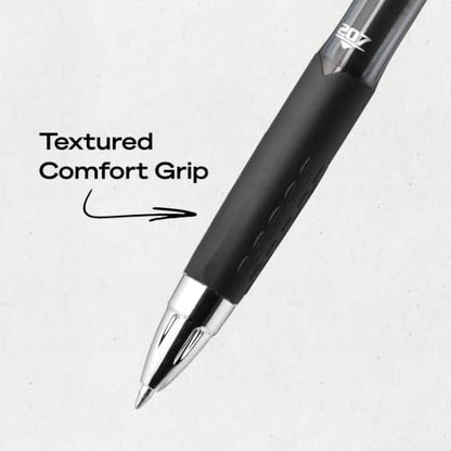 uniball™ 207 Gel Pens, Black Ink, 0.7mm Medium Point, Retractable, 2 Count | Smooth Writing, Fraud-Resistant, uni Super Ink™
