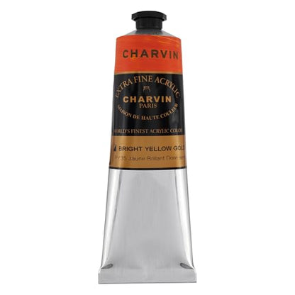 Charvin Extra Fine Professional Artist Acrylic Paint Colors, Nature Themed Hues, 150ml Bright Golden Yellow - color: Bright Golden Yellow, size: 5.07 Fl Oz (Pack of 1)