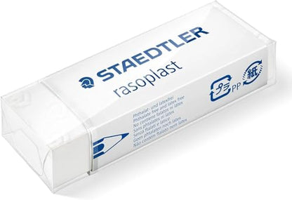 Staedtler Mars Lumograph Black Artist Wooden Lead Pencil - Box of 6 (8B 7B 6B 4B 2B HB) in Metal Box- with Tub 2-Hole Sharpener and Free Eraser