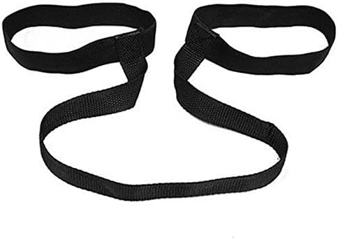 블랙 요가 매트 하네스 스트랩 슬링, 요가 휴대용 (스트랩만 포함, 매트 아님), 블랙., 1