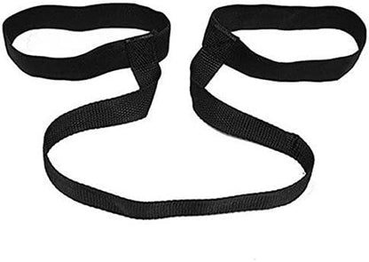 블랙 요가 매트 하네스 스트랩 슬링, 요가 휴대용 (스트랩만 포함, 매트 아님), 블랙., 1