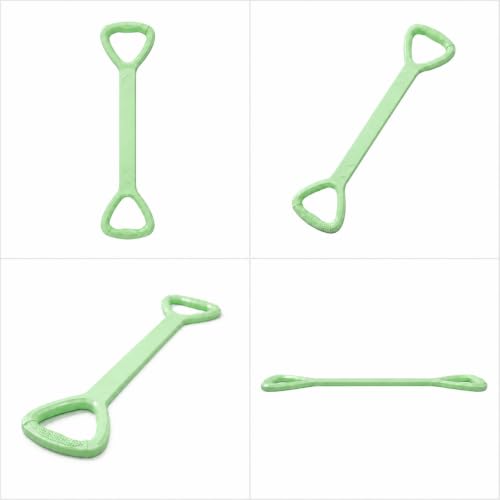 Figure 8 Resistance Band for Workout, Stretching, Yoga, Pilates, Physical Therapy and Home Fitness, TPE Exercise Band - color: Green