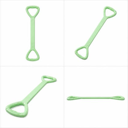 Figure 8 Resistance Band for Workout, Stretching, Yoga, Pilates, Physical Therapy and Home Fitness, TPE Exercise Band - color: Green