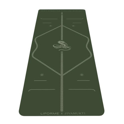 Liforme Jivamukti Yoga Mat - Revolutionary Alignment Design, Advanced Grip