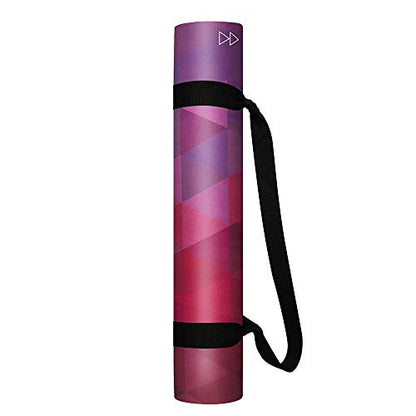YOGA DESIGN LAB | The Combo Yoga Mat | 2-in-1 Mat+Towel | Eco Luxury | Ideal for Hot Yoga, Power, Bikram, Ashtanga, Sweat | Studio Quality | Includes Carrying Strap! - color: Tribeca Sand, size: 5.5mm