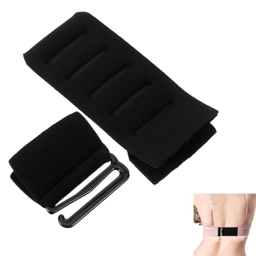 CALLARON Strap Extender for Bra Women Strap Extension 5 Hook Adjustable Bras Band Extender Buckle Swimsuit Back Bras Strap Extender Comfortable Elastic Bra Extension 3.5 x 1.2 inch