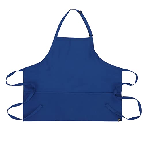Chef Works Unisex Three Pocket Apron - color: Royal