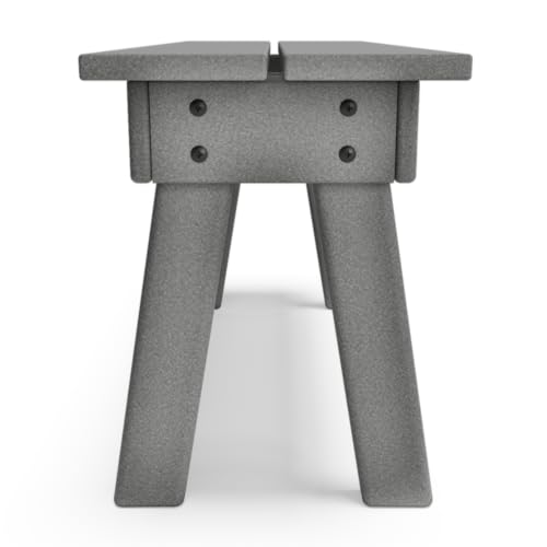 BY THE YARD 34" Picnic Table Bench (Gray) - color: Grey
